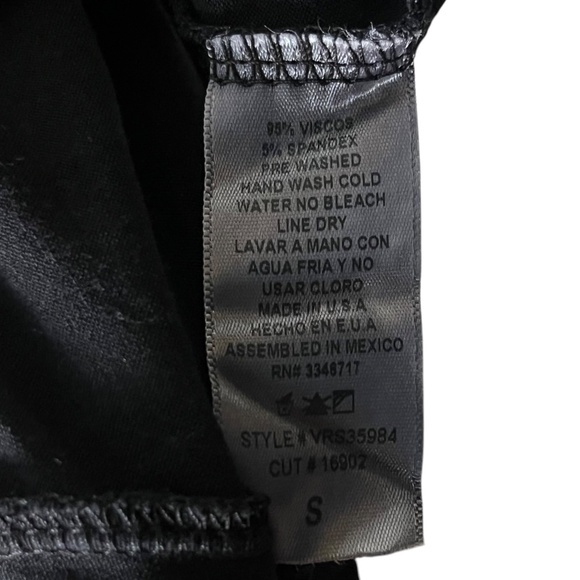 T Party Black Knit Maxi Dress Size Small Long Sleeve Western Cowgirl Fringe - Picture 6 of 7